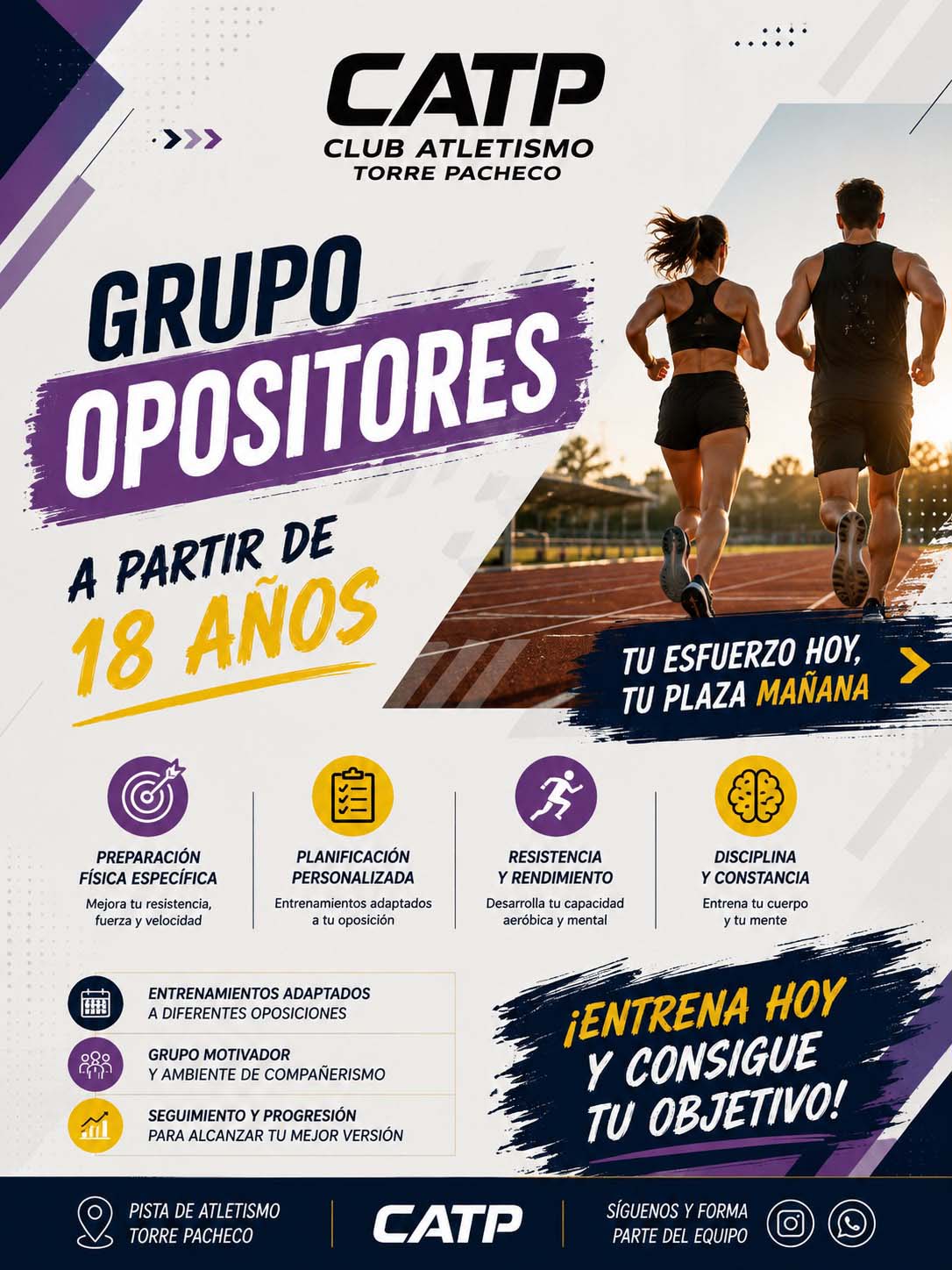 Grupo de Opositores, a partir de 18 años
